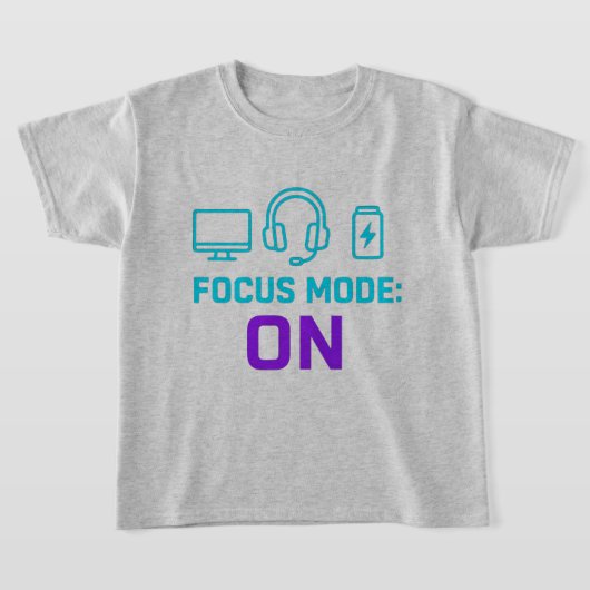 T-shirt Focus Mode ON – Minimalist Tech (Poser)