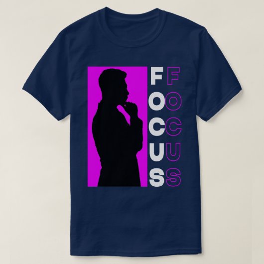 T-shirt Focus pourpre (Design devant)