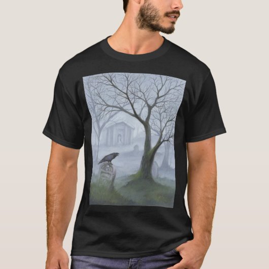 T-shirt Foggy Graveyard (Devant)