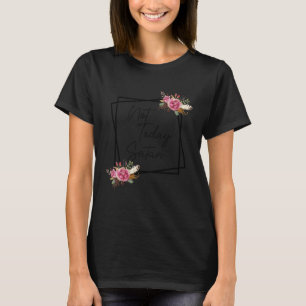 T-shirt Foi chrétienne florale Pas aujourd'hui Satan Verse