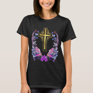 T-shirt Foi chrétienne Jésus Religion catholique Flux croi
