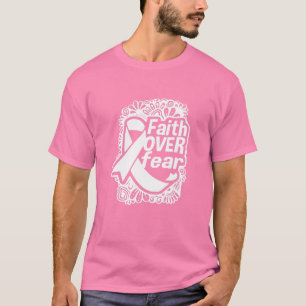 T-shirt Foi des femmes sur la peur Chemise. Cancer du sein