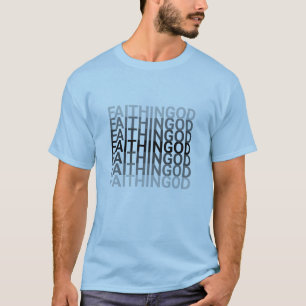 T-shirt FOI EN DIEU Texte répété