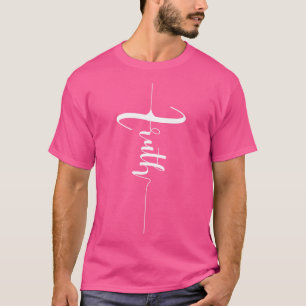T-shirt Foi en police incurvée Illustration 4