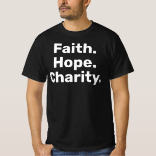 T-shirt Foi Espérance Charité – Minimalisme Chrétien Moder