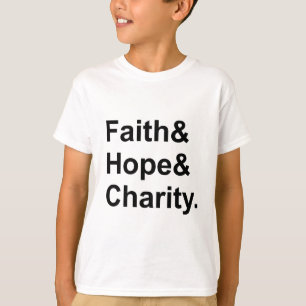 T-shirt Foi Espérance Charité Saints Martyrs Chrétiens