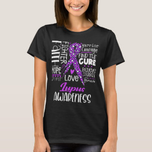 T-shirt Foi Espoir Amour Guérir la sensibilisation au lupu