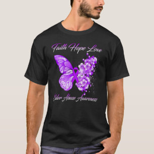 T-shirt Foi Espoir Amour Papillon Sensibilisation à la mal