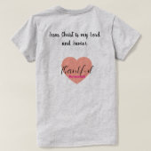 T-shirt foi, femmes, beauté (Design dos)