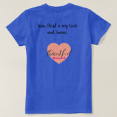 T-shirt foi, femmes, beauté (Design dos)