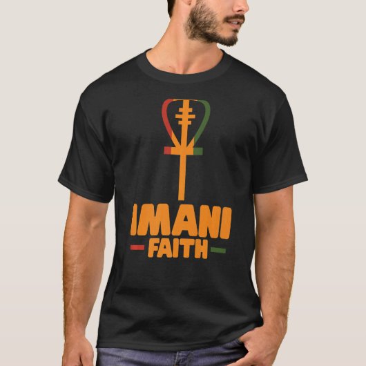 T-shirt Foi Imani Kwanzaa festival traditions africaines P (Devant)