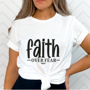 T-shirt Foi Inspirante sur la peur-cadeau religieux