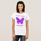 T-shirt Foi papillon Espoir Aimer Lupus Sensibilisation (Devant entier)