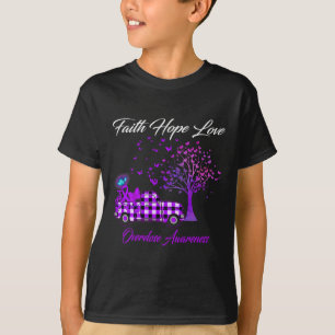 T-shirt Foi papillon Espoir Amour Surdose Sensibilisation