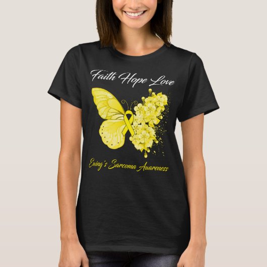 T-shirt Foi papillon Hope Love Ewing's Sarcoma Awards (Devant)