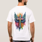 T-shirt "Foi radieuse : Ailes de dévotion" (Dos)