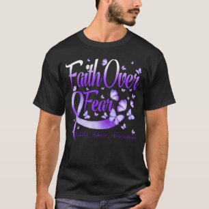 T-shirt Foi sur la peur Abus d'un aîné Papillon de sensibi