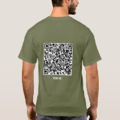 T-shirt Foi sur la peur Jésus Code QR Écriture Chrétienne (Dos)