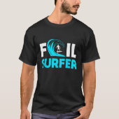 T-shirt Foil Surfing Design Ocean Wave Rider 1 (Devant)