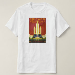 T-shirt Foire des mondes du progrès du siècle 1933, Chic