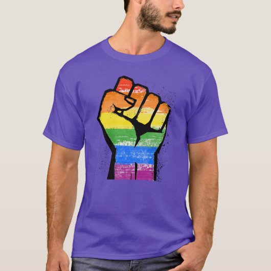T-shirt Fois de résistance LGBT (Devant)