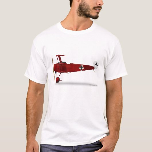 T-shirt Fokker DR1 triplan (Devant)