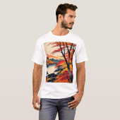 T-shirt Foliage d'automne japonais2 (Devant entier)