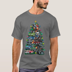 T-shirt Folie automobile Sapin de Noël Voiture Musclées Cl