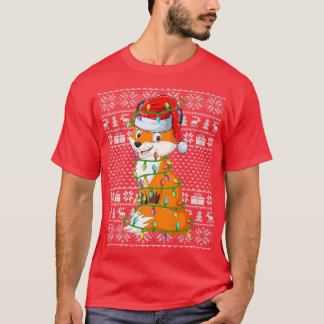 T-shirt Folies Amoureux des animaux Santa Hat Ugly Pour No