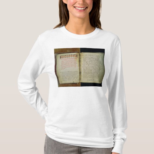 T-shirt Folios d'évangile de St Sergius de Radonezh (Devant)