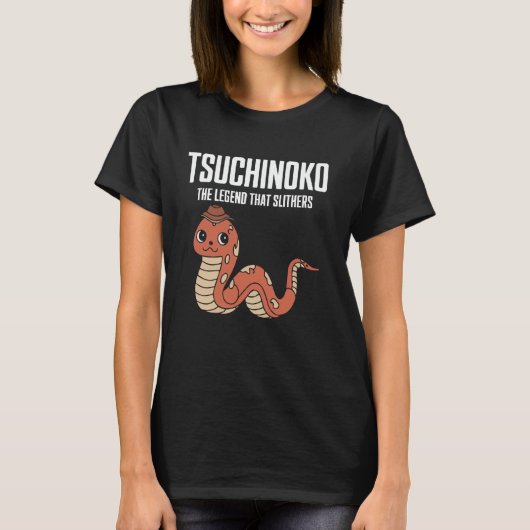 T-shirt Folklore du monstre cryptide Tsuchinoko Cryptozool (Devant)