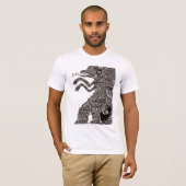 T-shirt folklorique de monstre (Devant entier)