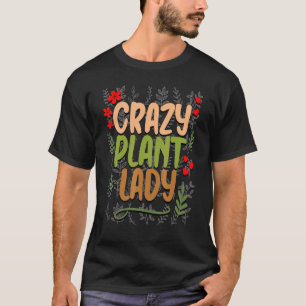 T-shirt Folle Dame de Fleurs Jardin Floral Pour Jardin de