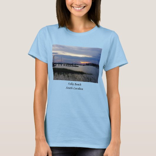 T-Shirt Folly Harbour Sunset (Devant)