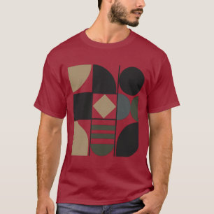 T-Shirt foncé à formes variées