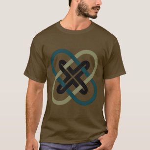 T-Shirt foncé à X entrelacés