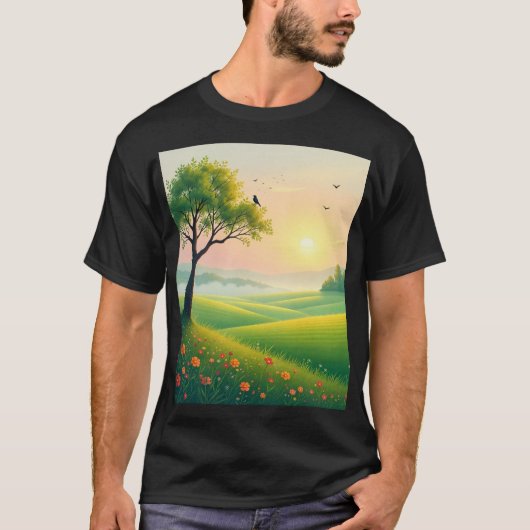 T-Shirt foncé basique (Devant)