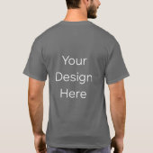 T-shirt foncé basique Gris foncé (Dos)