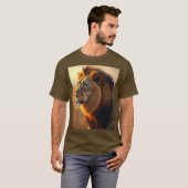 T-shirt foncé basique pour hommes (Devant entier)