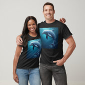 T-shirt foncé basique pour hommes (Unisexe)