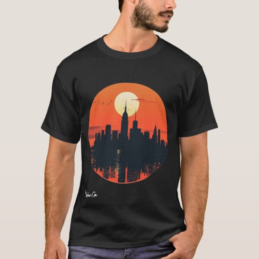 T-shirt foncé basique pour hommes (Devant)