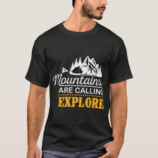 T-shirt foncé basique pour hommes (Devant)