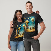 T-shirt foncé basique pour hommes (Unisexe)