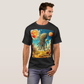 T-shirt foncé basique pour hommes (Devant entier)