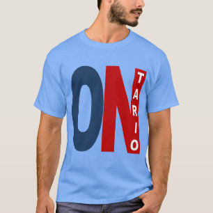T-shirt foncé bleu caroline pour Hommes ONTARIO
