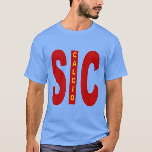 T-shirt foncé  bleu caroline  SICILIA  CALCIO (Devant)