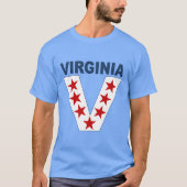 T-shirt foncé bleu caroline VIRGINIA VICTORY (Devant)