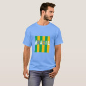 T-shirt foncé bleu  DESIGN  BRAZIL (Devant entier)