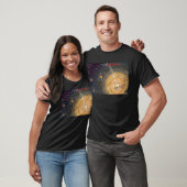 T-shirt foncé, colonisation de frontière élevée (Unisexe)