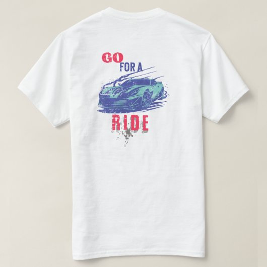 T-shirt foncé de base (Design dos)